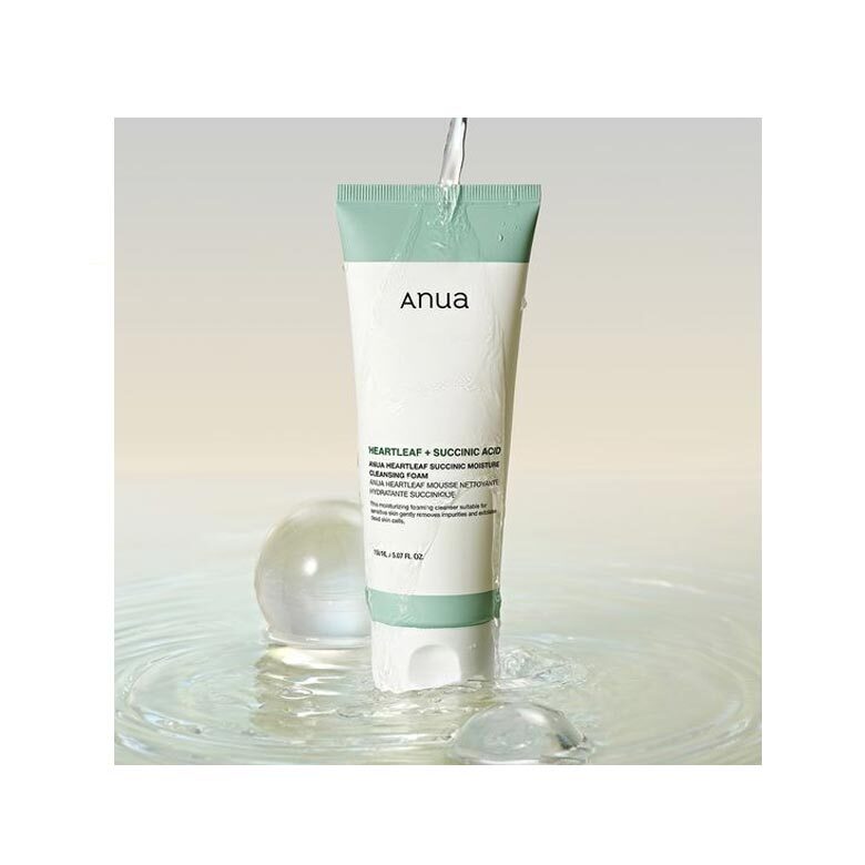 Heartleaf Succinic Moisture Cleansing Foam 150ml - ANUA