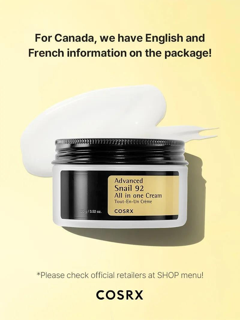 Advanced Snail 92 All In One Cream 100g - Cosrx